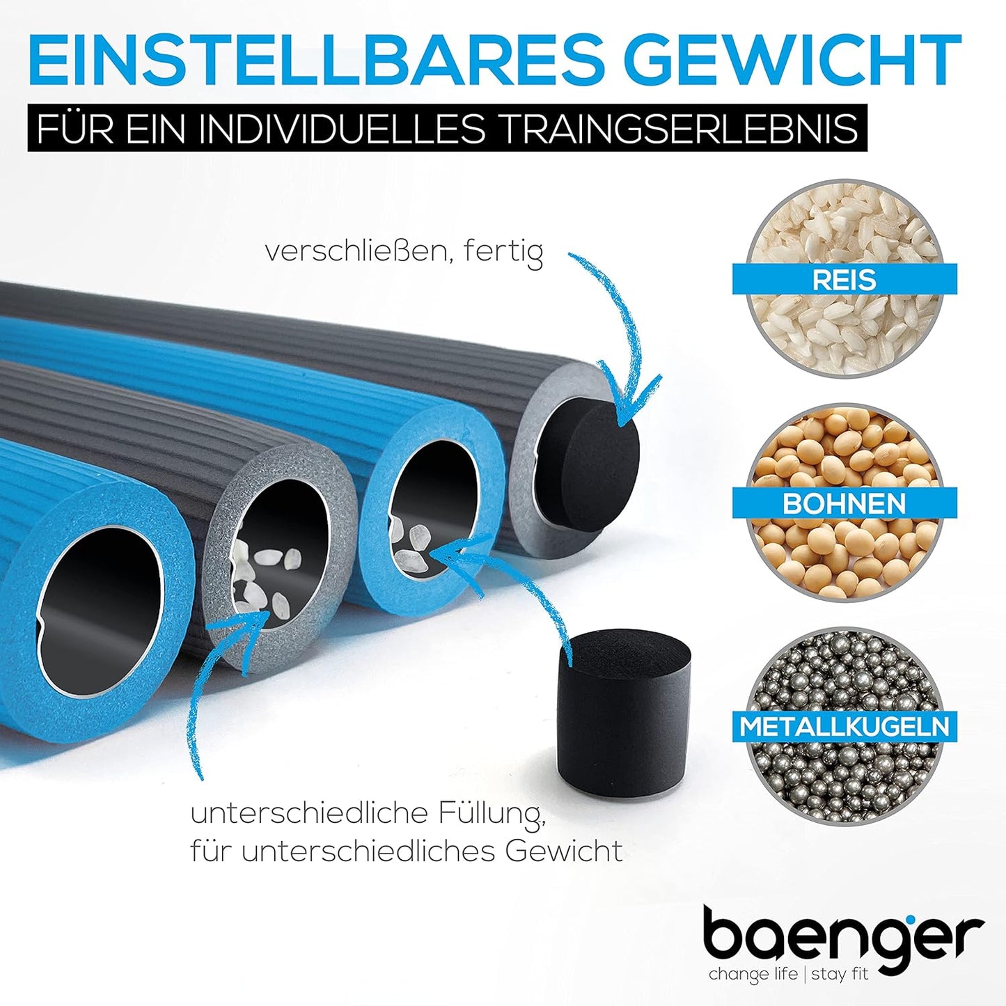 Hula Hoop Reifen mit Stecksystem