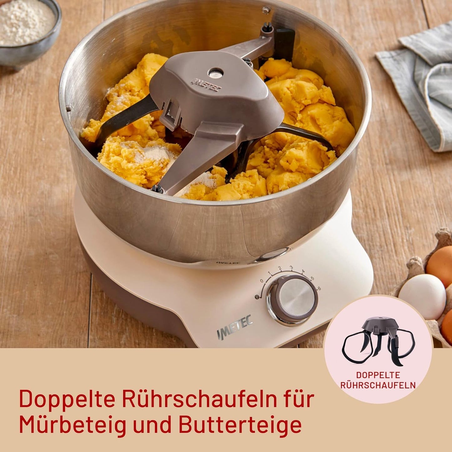 Cake Lover Knet- & Rührmaschine für Teig und Cremes