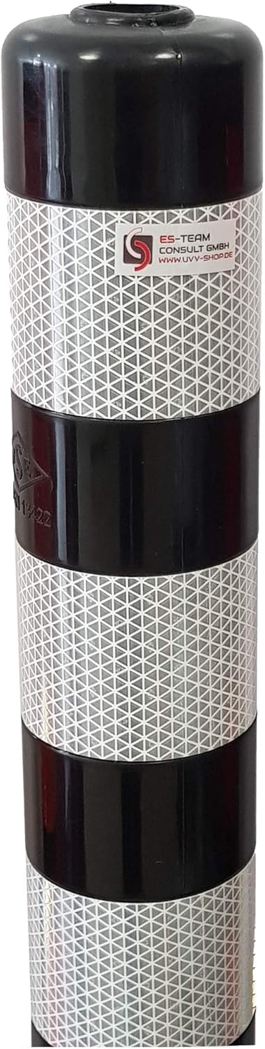 Reflex Absperrpfosten, 1 / Schwarz-weiss