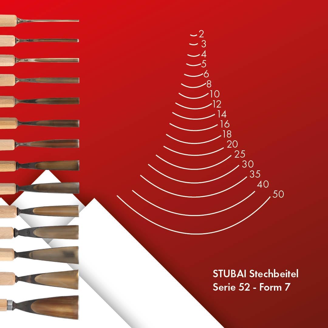 Stechbeitel Form 7, 12mm