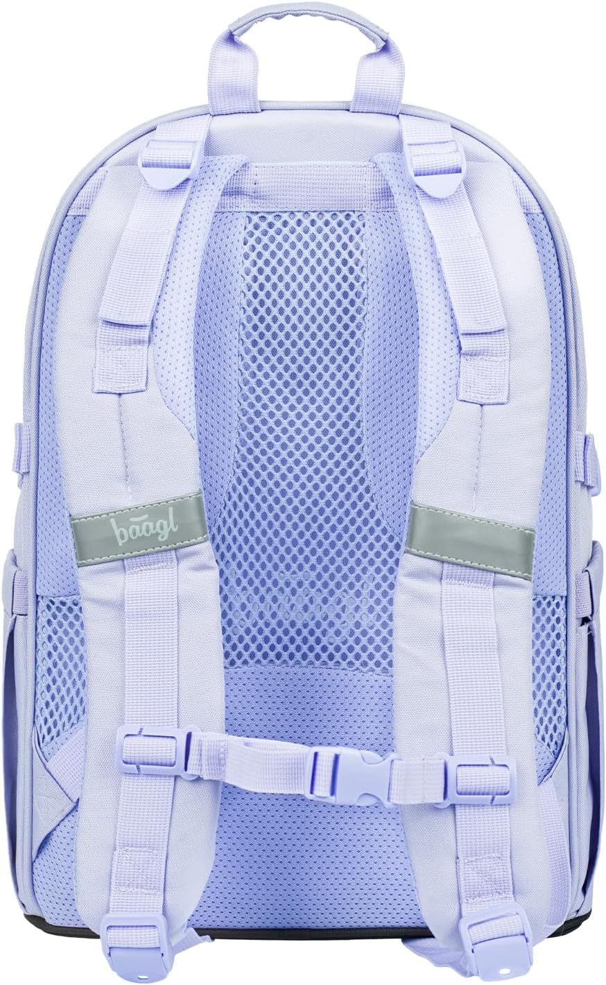 3-teiliges ergonomisches Schulranzen-Set, Lilac