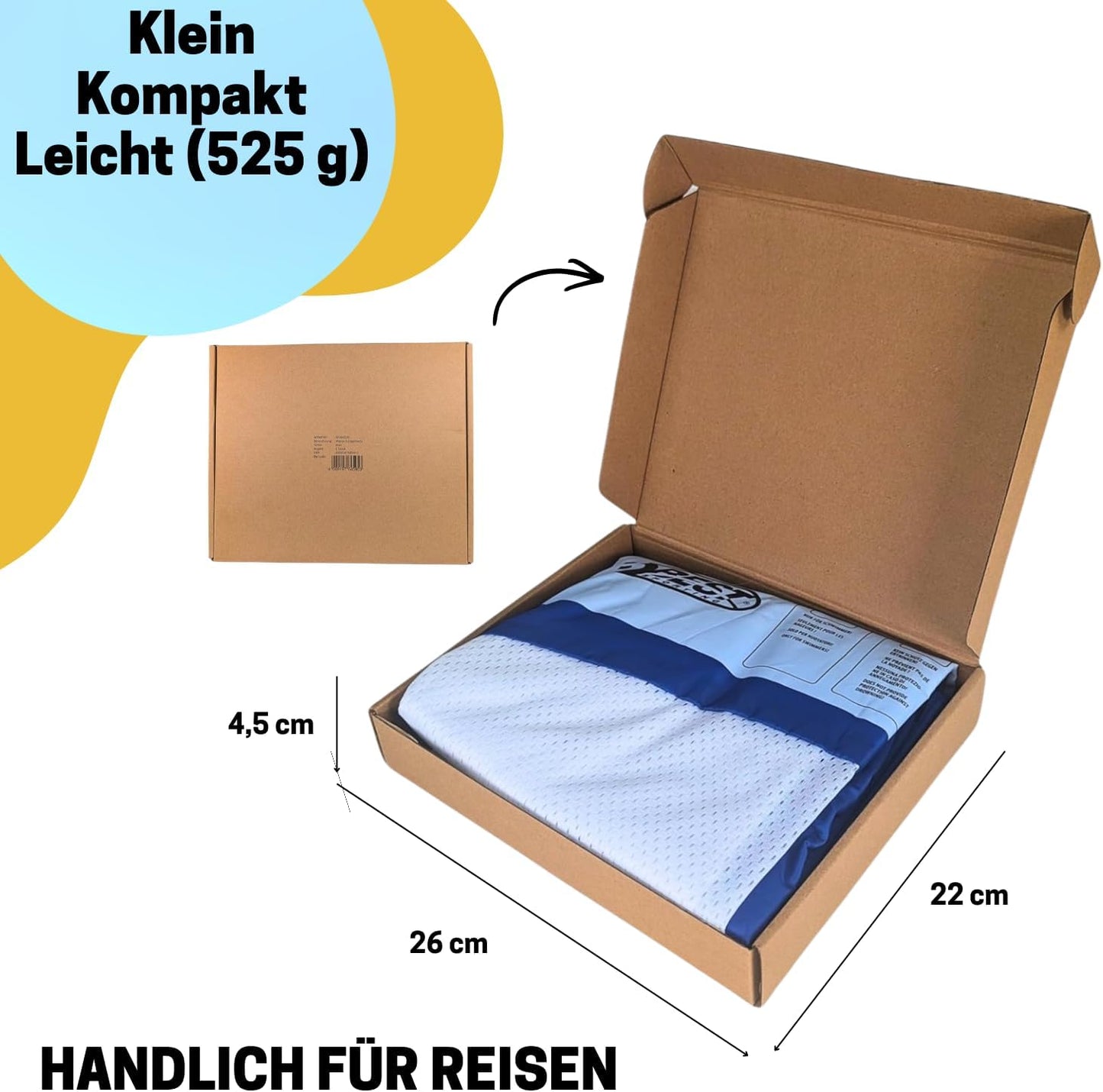Aufblasbare Wasserhängematte mit Netz, Blau