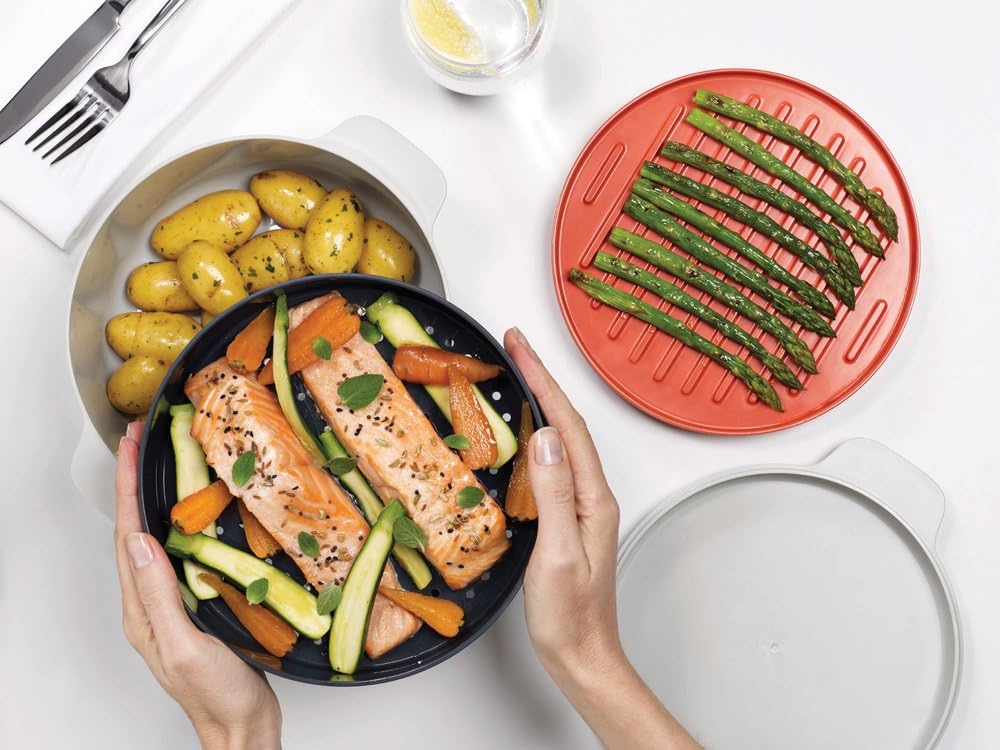 4-teiliges M-Cuisine Mikrowellen-Kochset, stapelbar