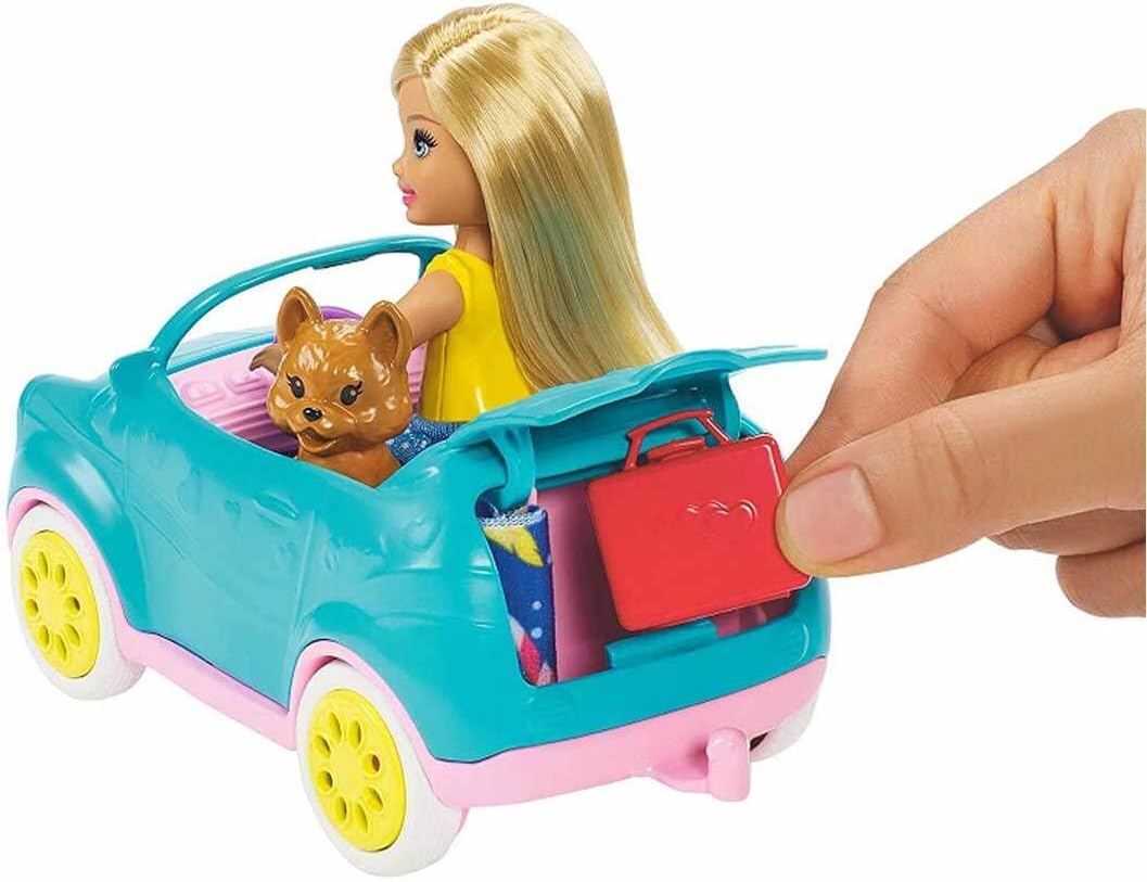 Chelsea Puppe mit Auto und Camper-Set, Barbie - Chelsea Puppe und Ihr Wohnwagen
