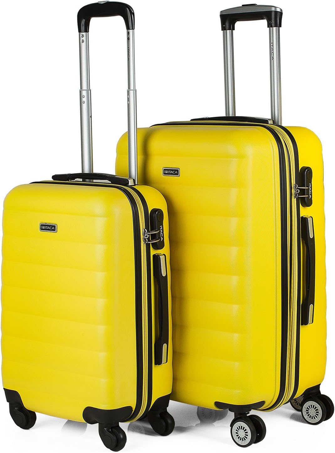 2-teiliges Reisekoffer-Set, Gelb S + M