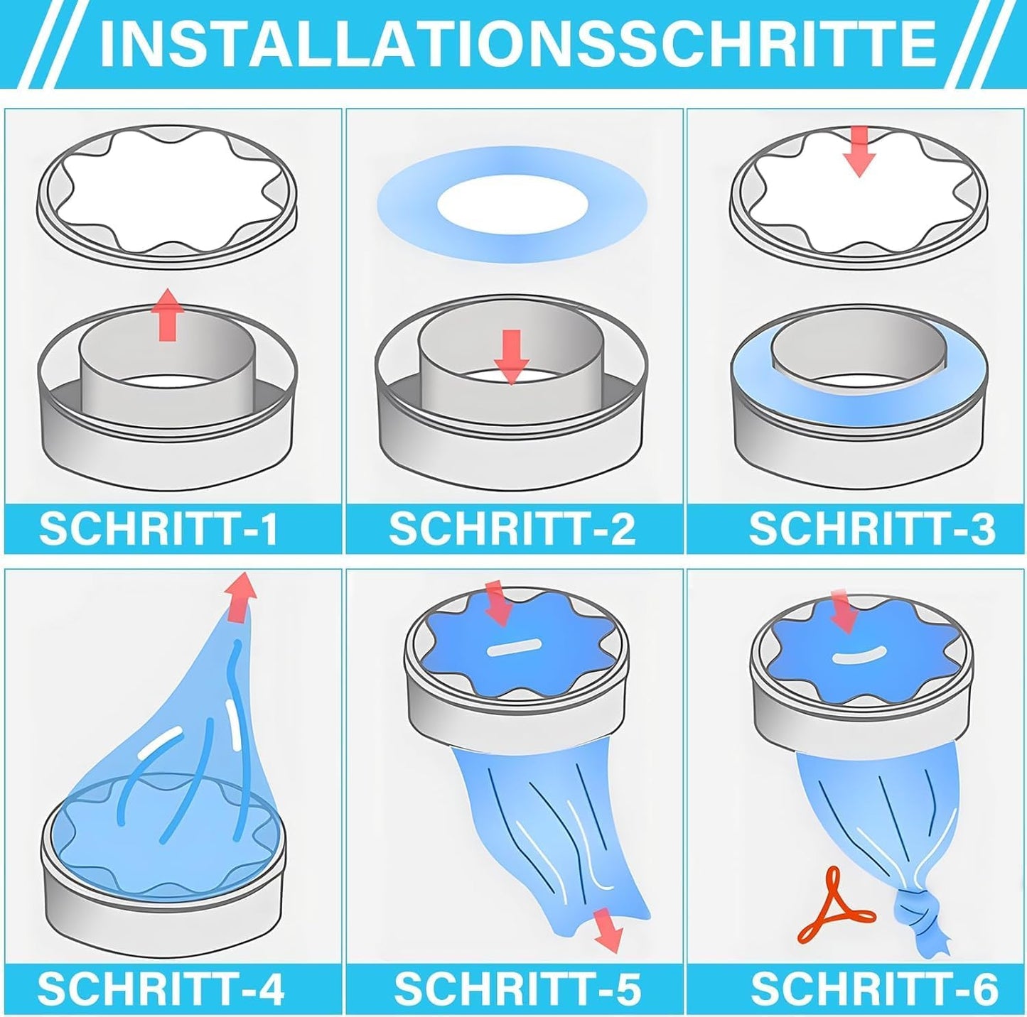 Windeleimer Nachfüllkassetten-Set (10 Stück), 10 Stück