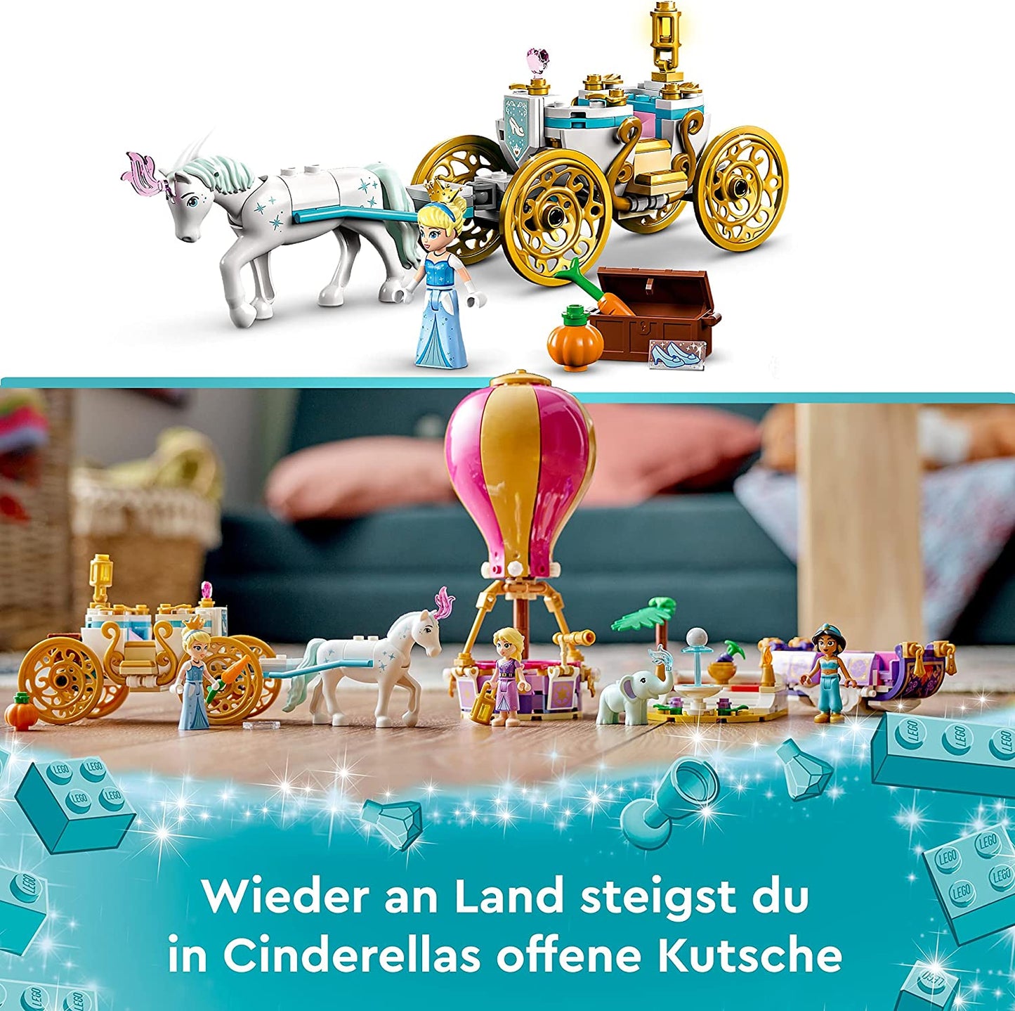 43216 Disney Princess Prinzessinnen auf magischer Reise, Konstruktionsspielzeug, Single