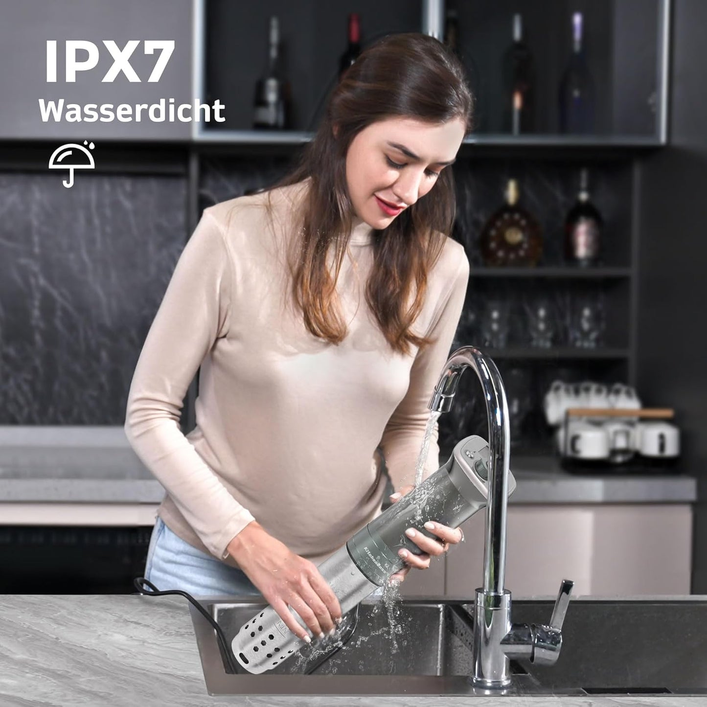 Sous Vide Garer mit WiFi und App-Steuerung, G320PS, G320ps Silber G320PS