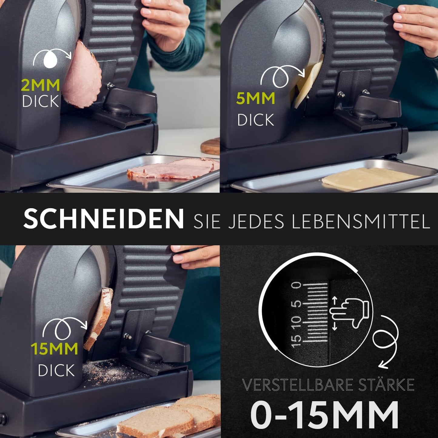 Verstellbarer Allesschneider (0-15mm)