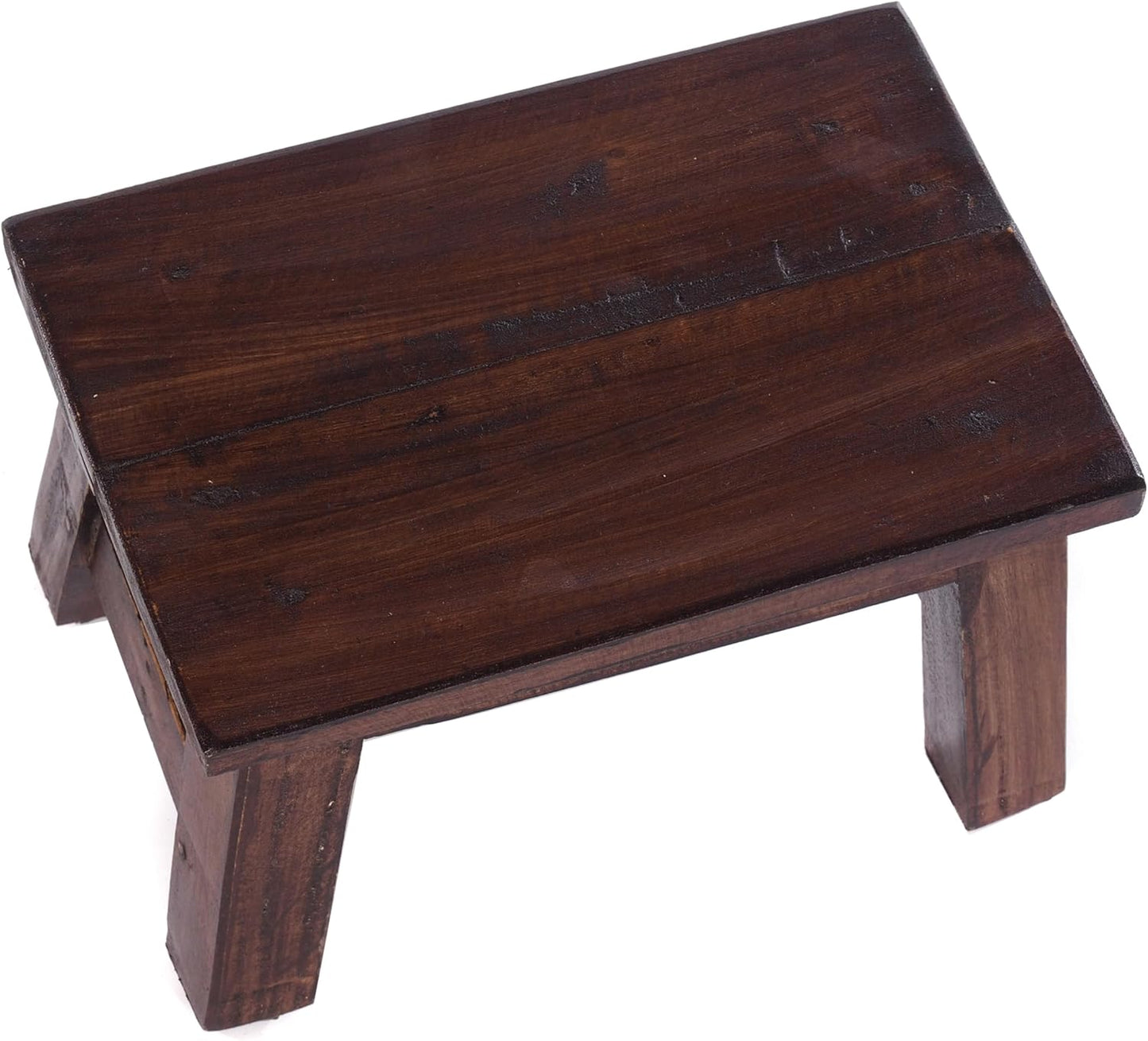 Rustikaler Hocker, 03 Dunkelbraun