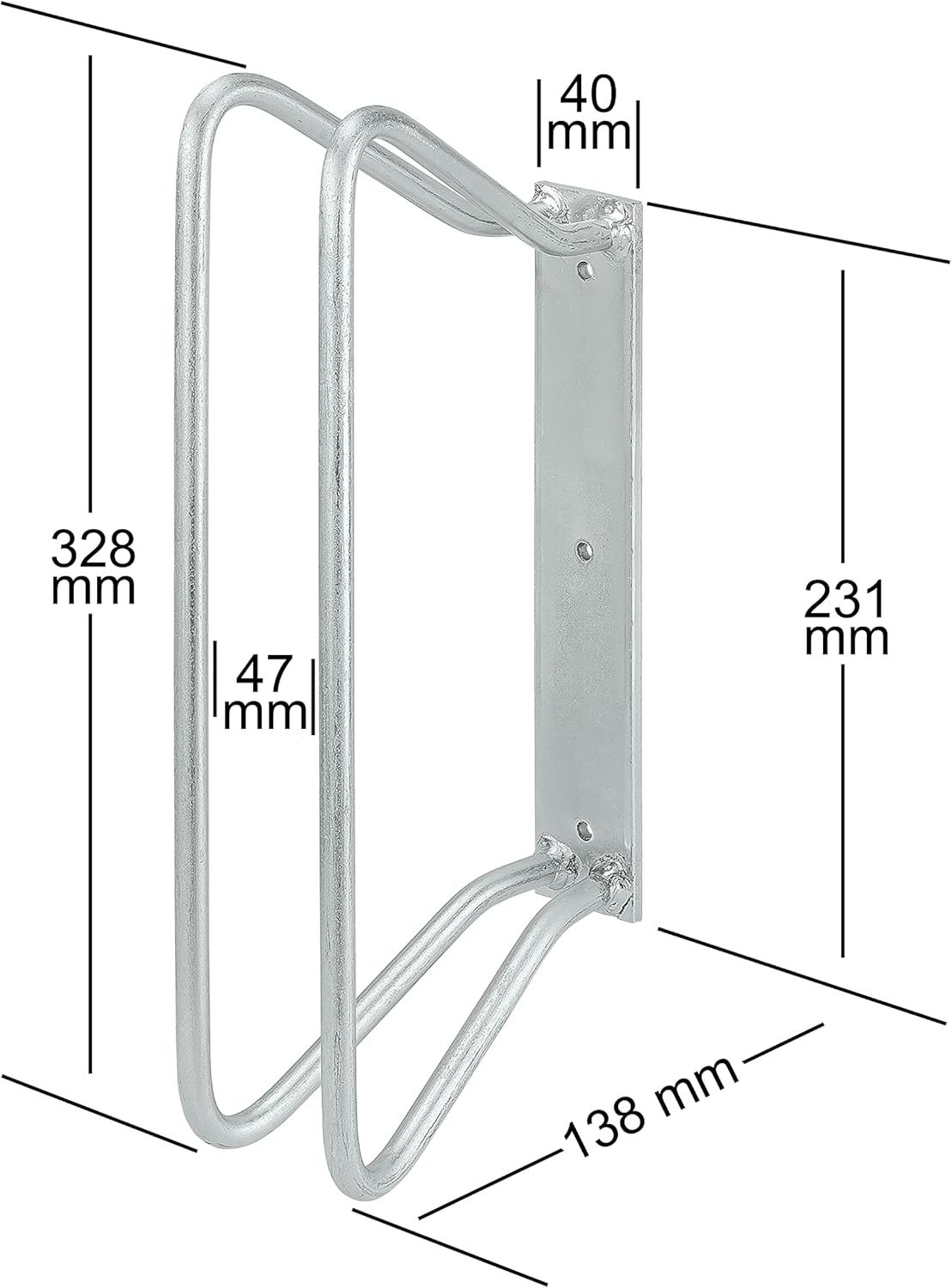 Witterungsbeständiger Fahrrad-Wandhalter