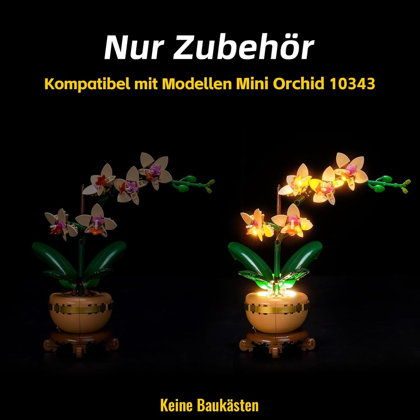 LED Licht Set für LEGO Mini-Orchidee (10343), 10343 Mini Orchid