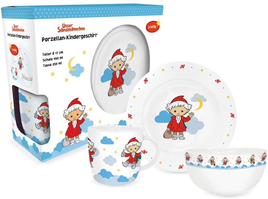 Sandmännchen-Kindergeschirrset