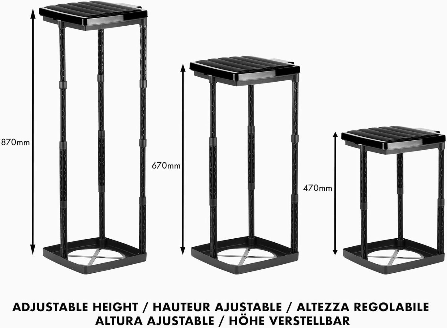 3-teiliges Müllsackständer-Set, 3 Stück