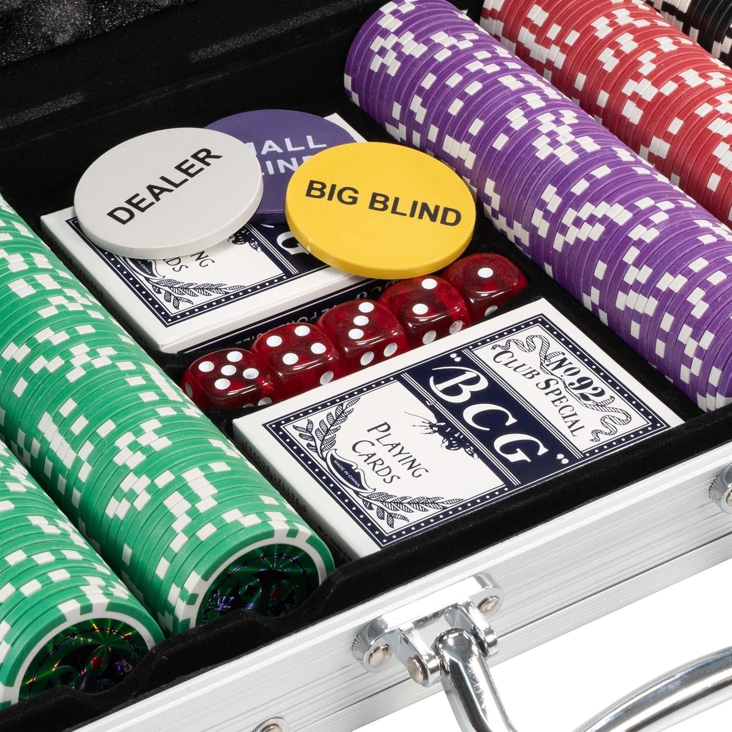 Pokerkoffer Komplett-Set mit 500 Chips