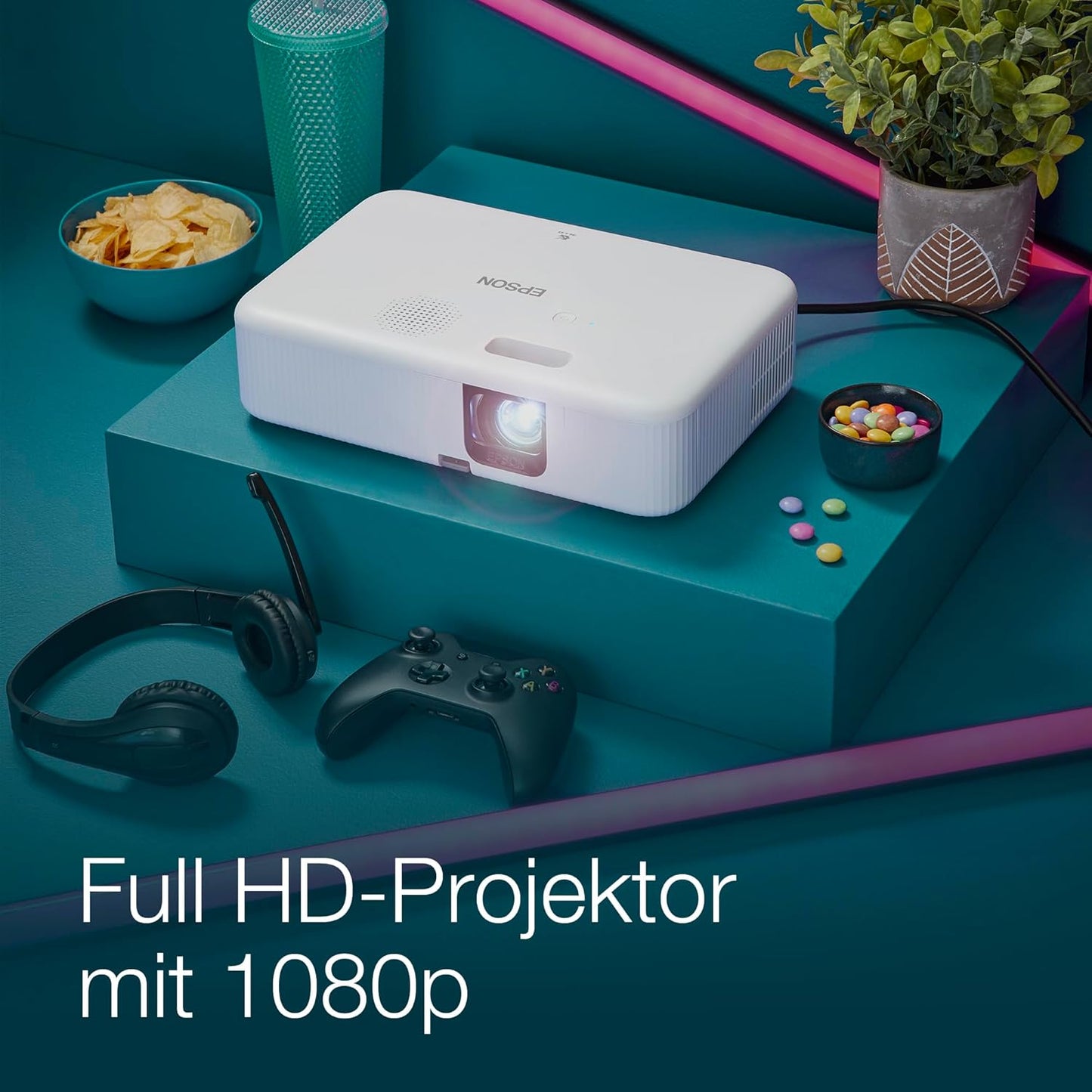 CO-FH02 Smart Full HD-Projektor mit Android TV, Android TV