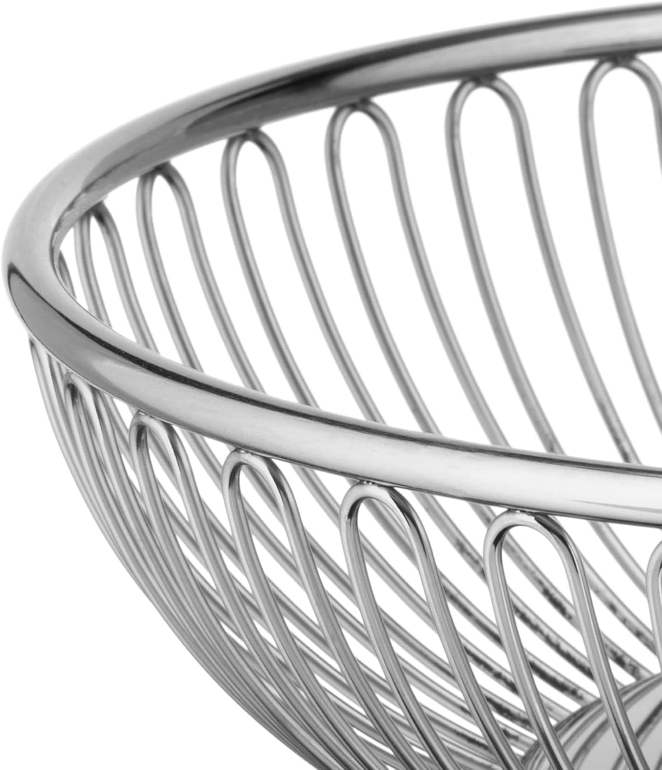 Runder Edelstahl Design-Korb, 8-Inch