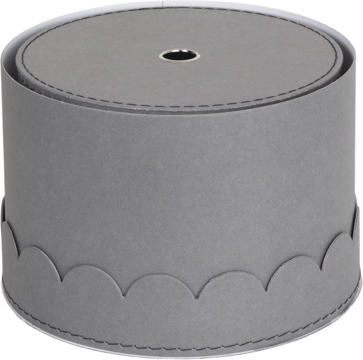 2er-Set Runde Aufbewahrungsboxen mit Deckel, Grau