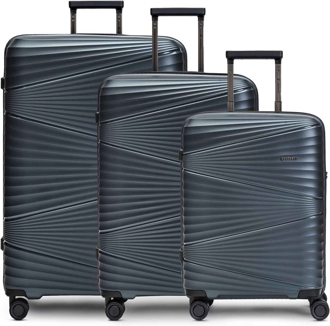 Collection 02 THE THREE SET 4 Rollen Kofferset 3-teilig, Kofferset (3-teilig) Dark-grey Metallic