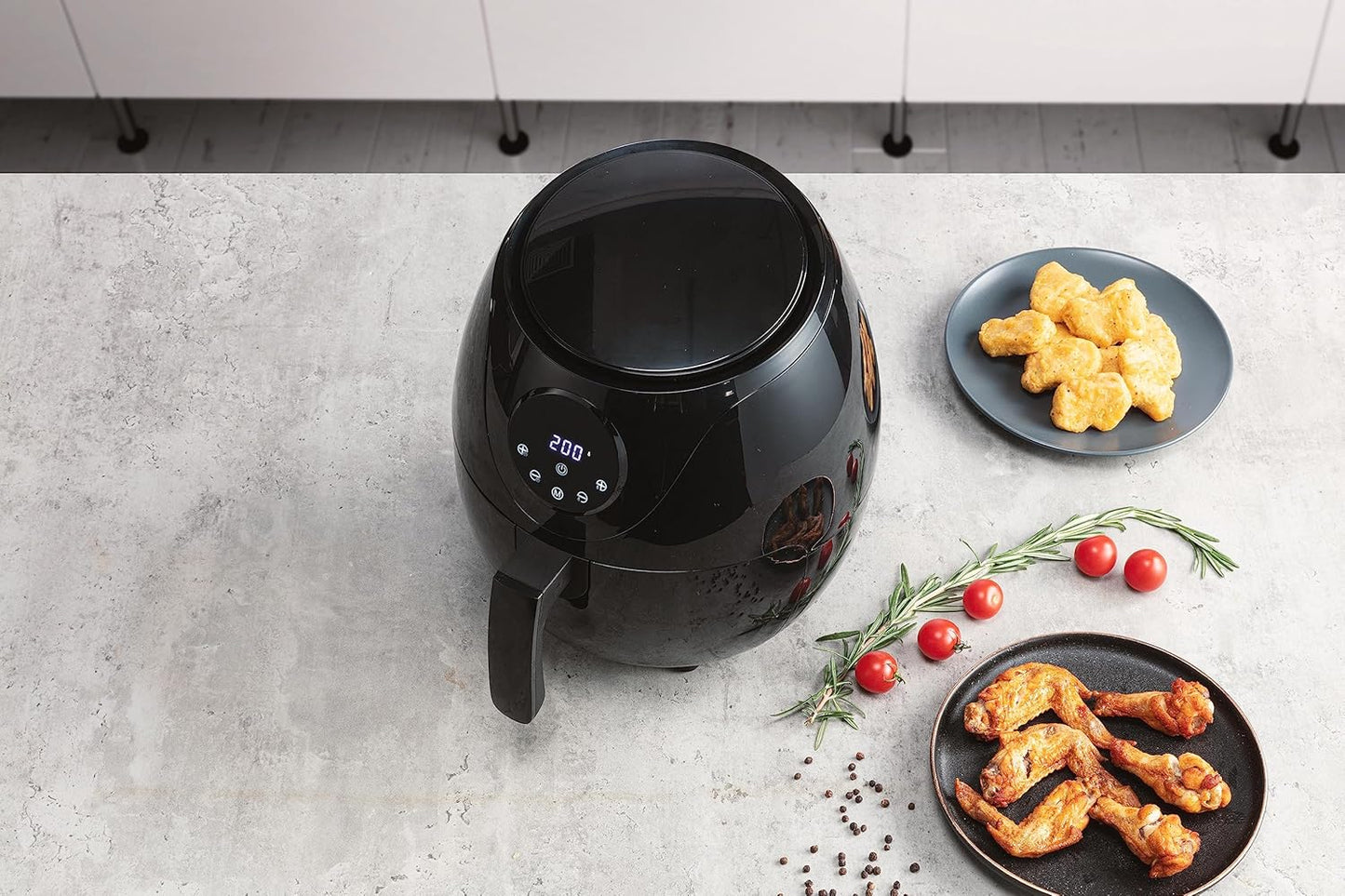 Heissluftfritteuse mit LED-Touchscreen, Medium