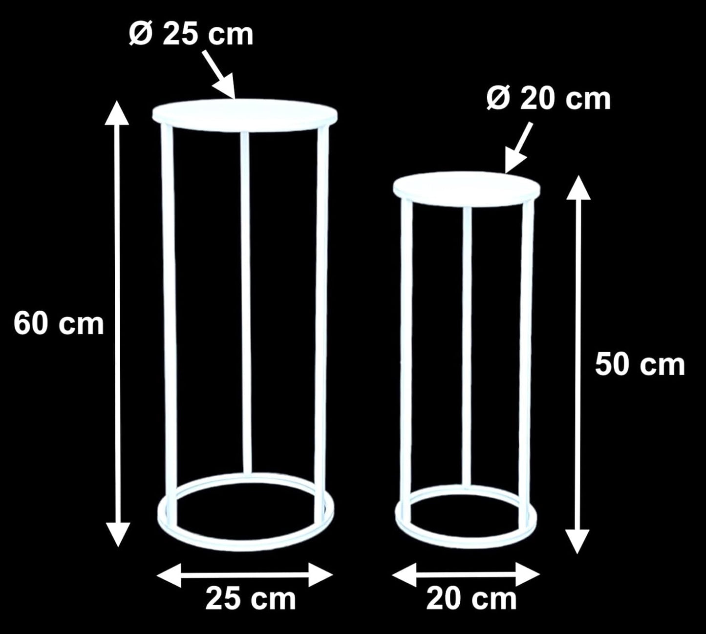 2er-Set Blumenhocker & Beistelltisch 96483