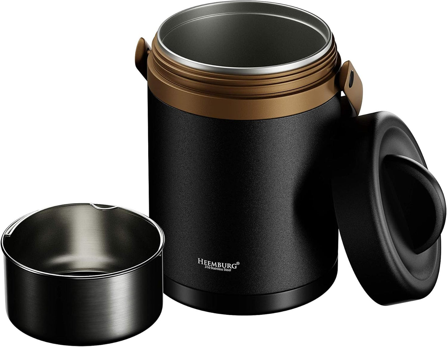 Isolierter Thermobehälter für Speisen 2L Edelstahl, 2000ml