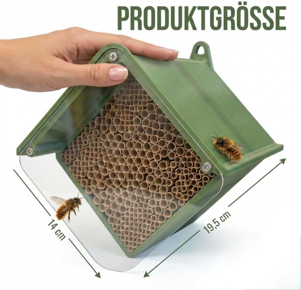 Insektenhotel mit 266 Nisthülsen zum Selbstaufbau
