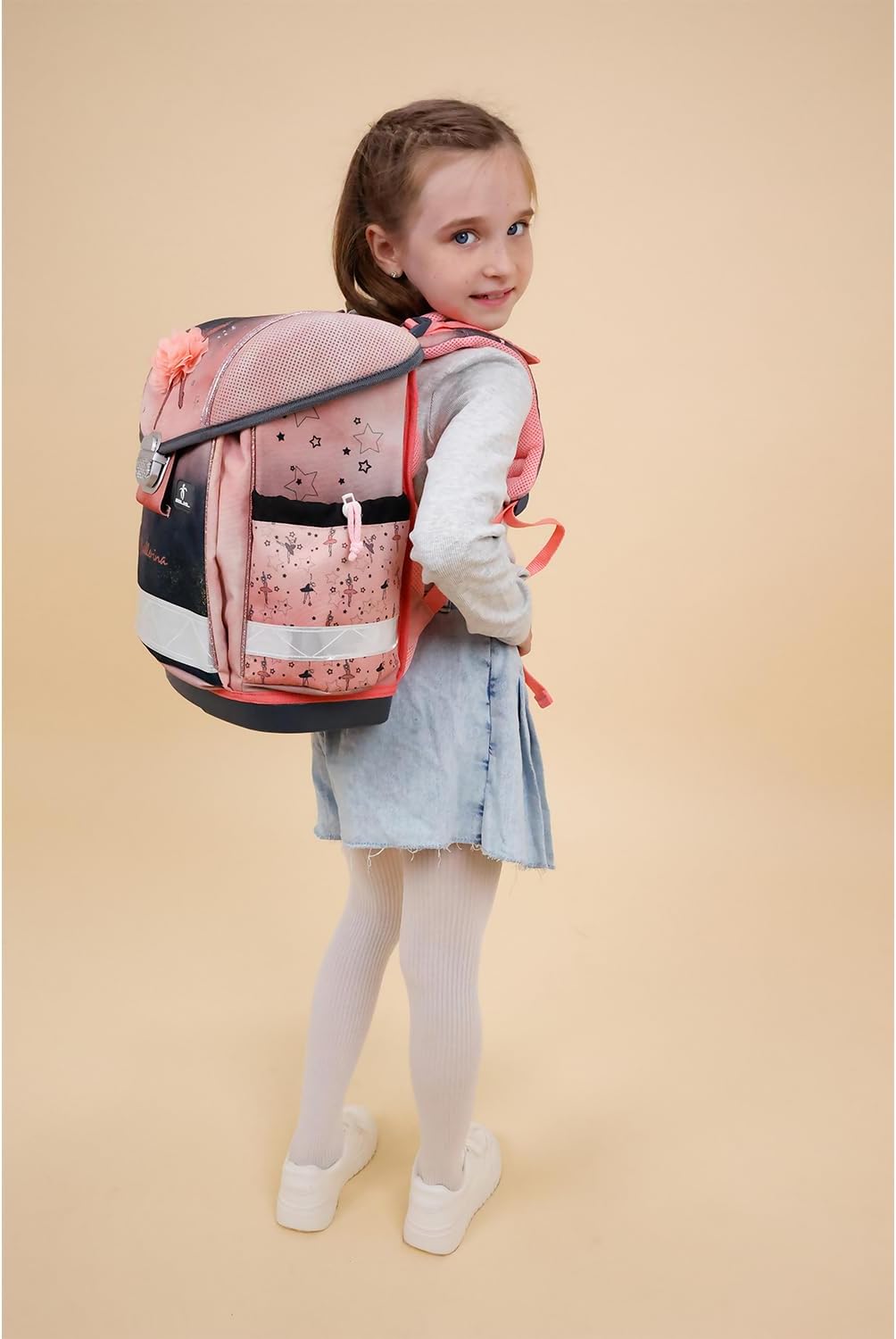 4-teiliges Schulranzen-Set Classy Ballerina, M Ballerina Black Pink