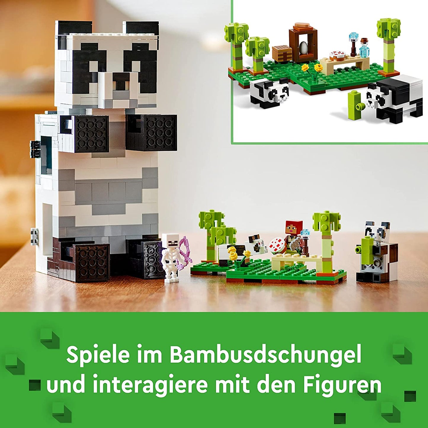 21245 Minecraft Das Pandahaus, Konstruktionsspielzeug, Single