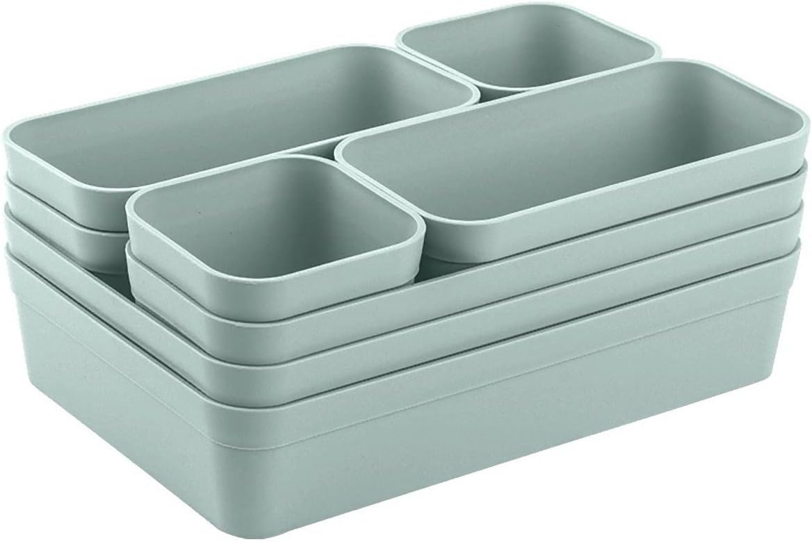 Schubladen-Organizer-Set, Pastell-grün