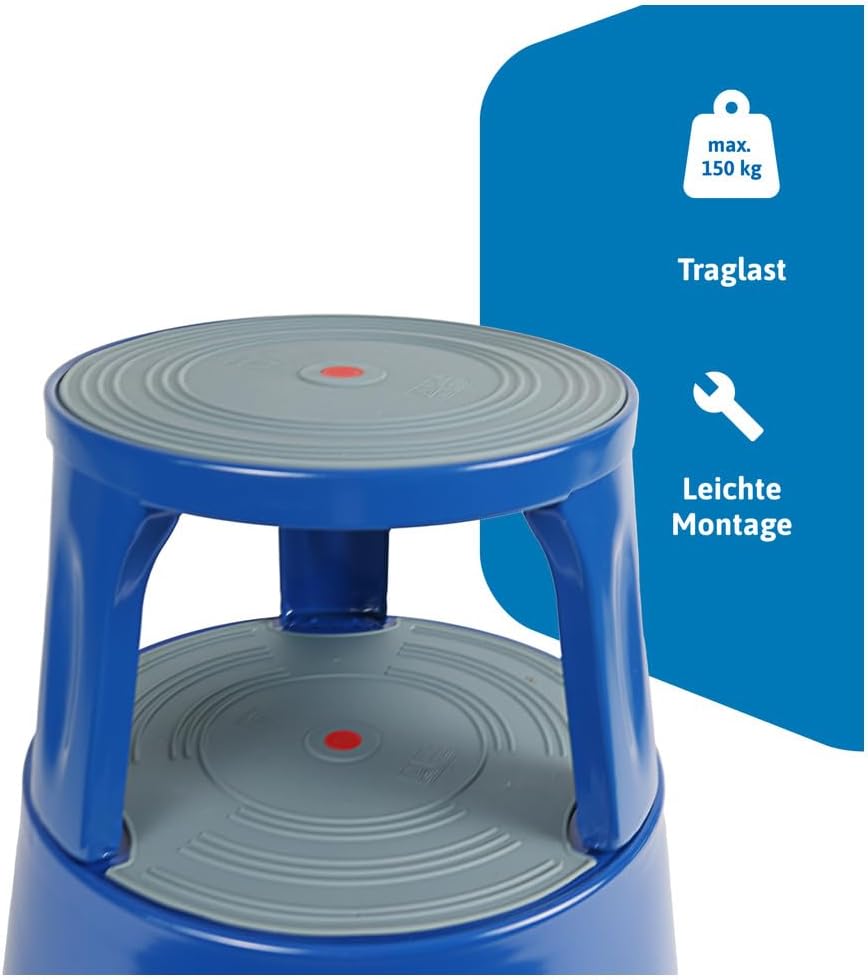 Rollhocker, Blau