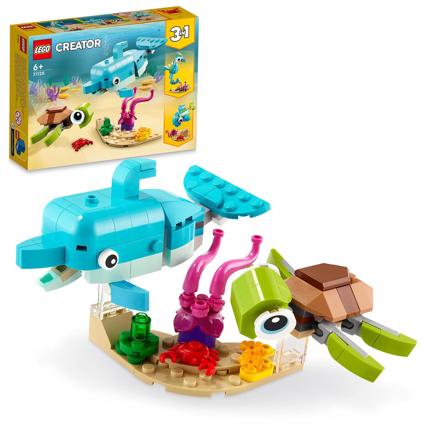 Creator 3-in-1 Delfin und Schildkröte, Single