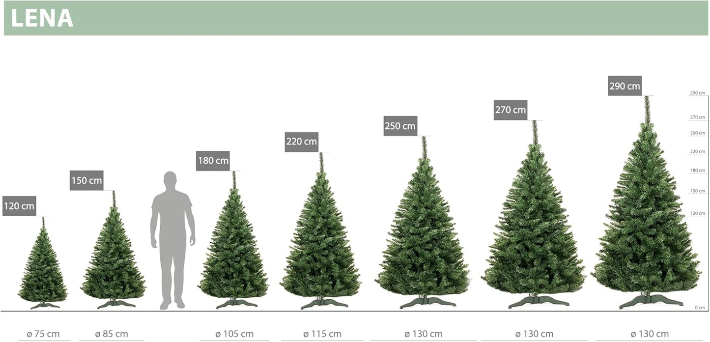 Künstlicher Weihnachtsbaum Lena, 120 cm Grün