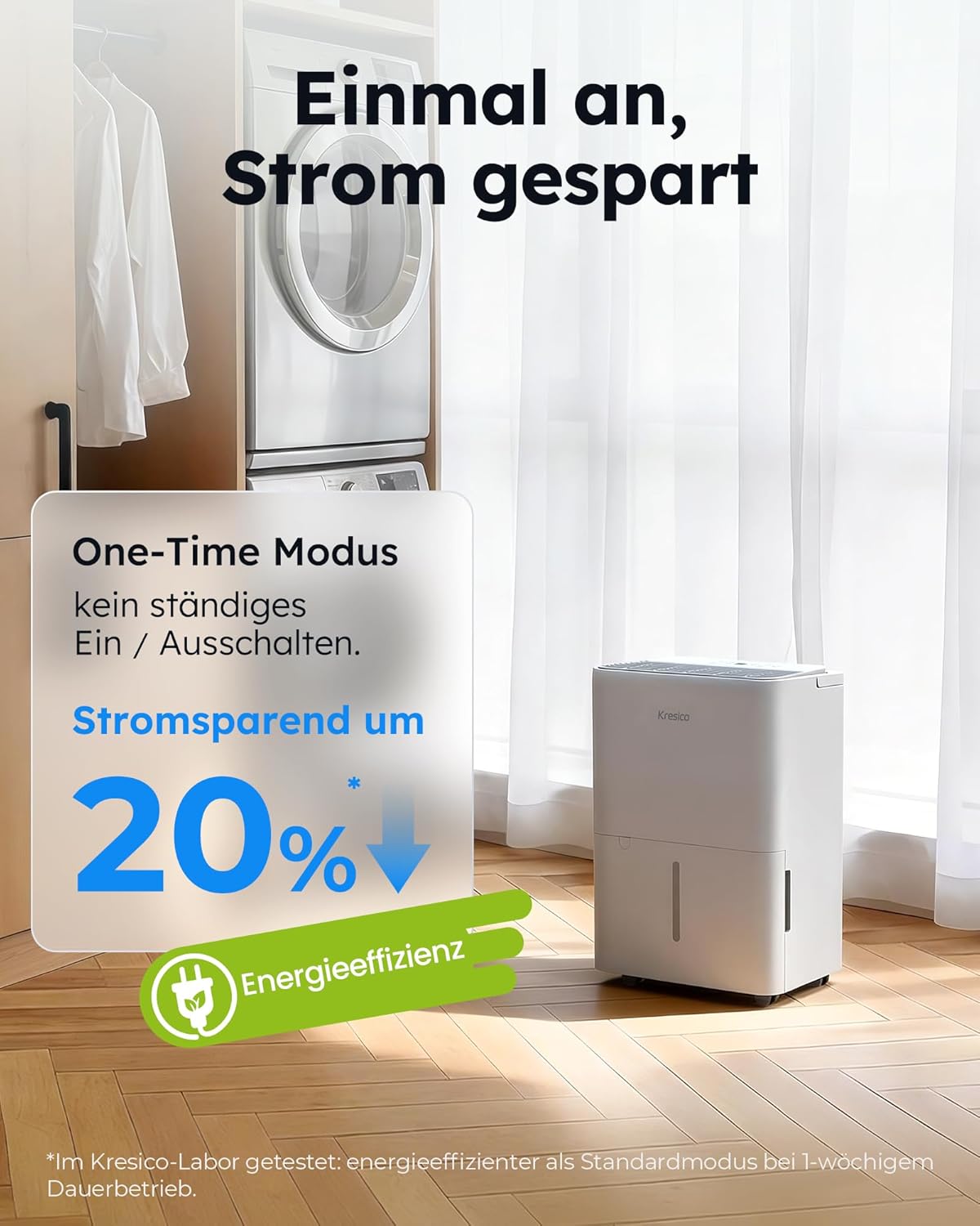 Elektrischer Luftentfeuchter mit Timer, 12L