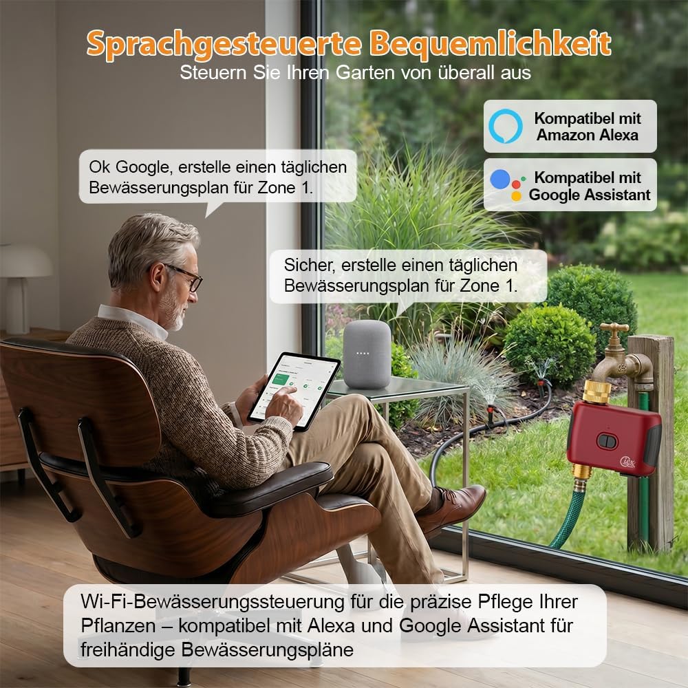 WLAN-Bewässerungscomputer mit App-Steuerung