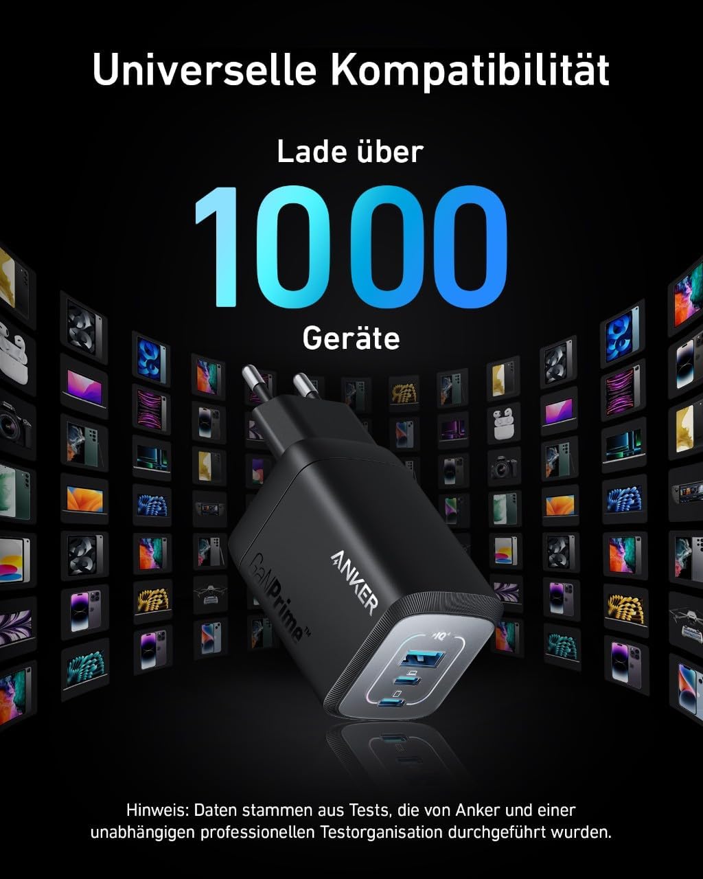 Prime GaN USB-C 3-Port PPS Schnellladegerät