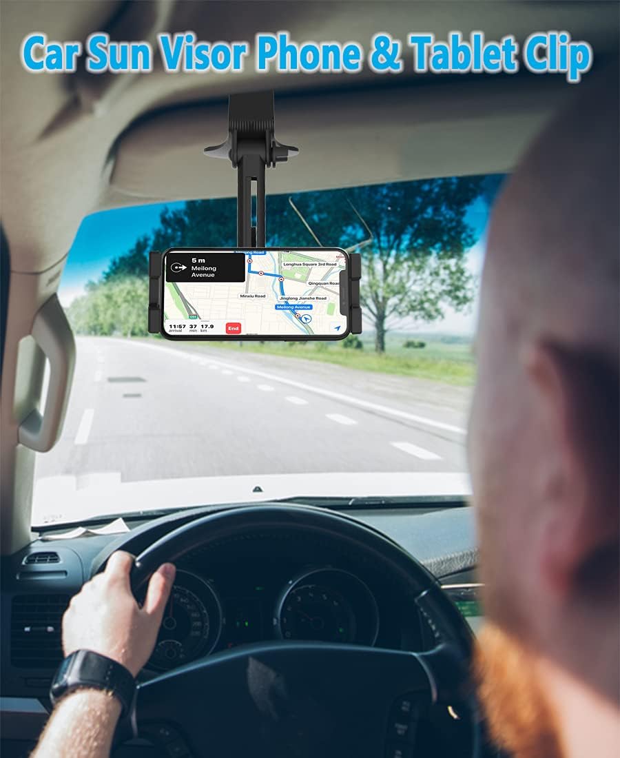 KFZ Clip Handy- und Tablethalterung für Auto (4-12,9 Zoll)