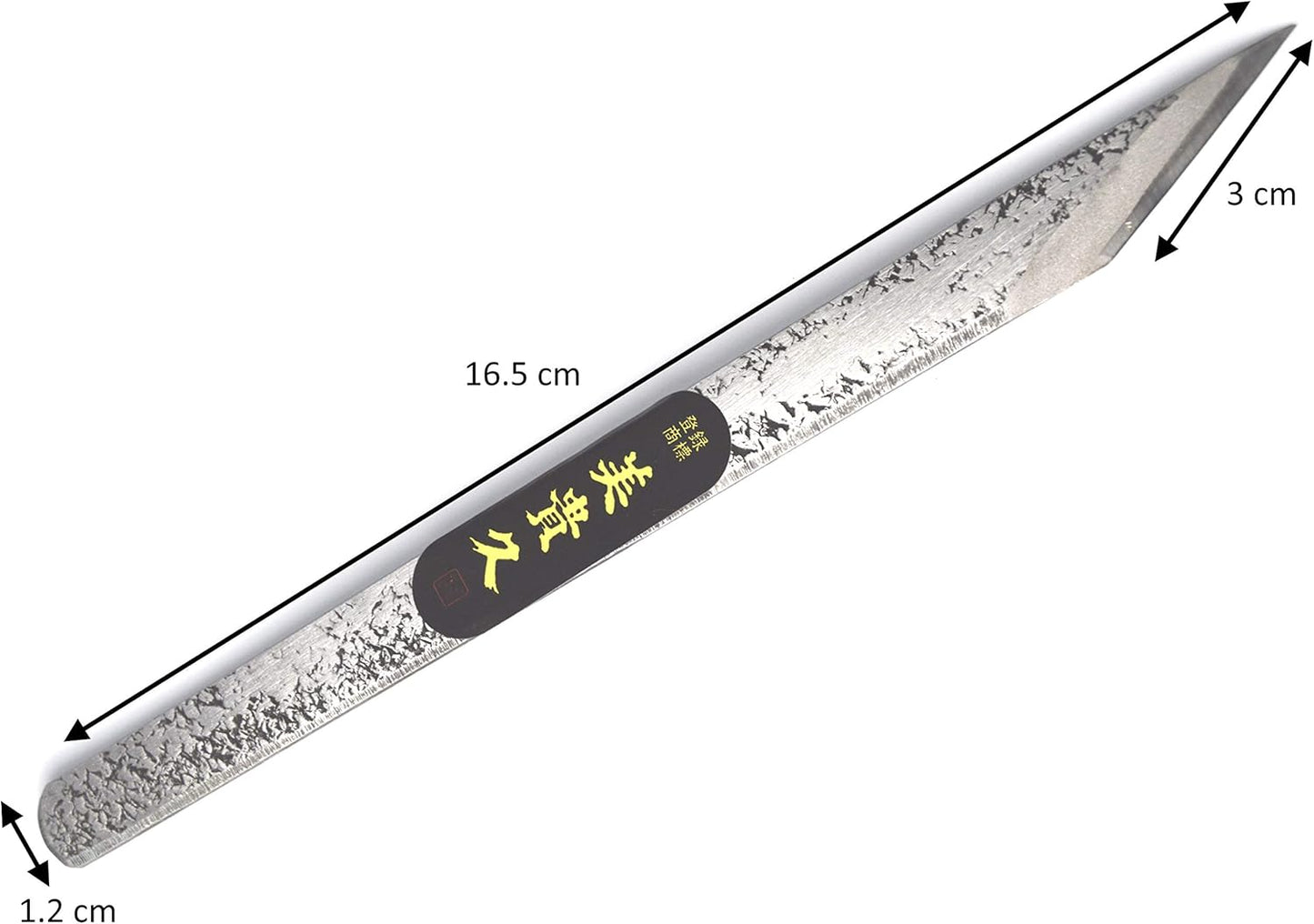 Japanisches Kiridashi Schnitzmesser, Gehämmert 12 mm