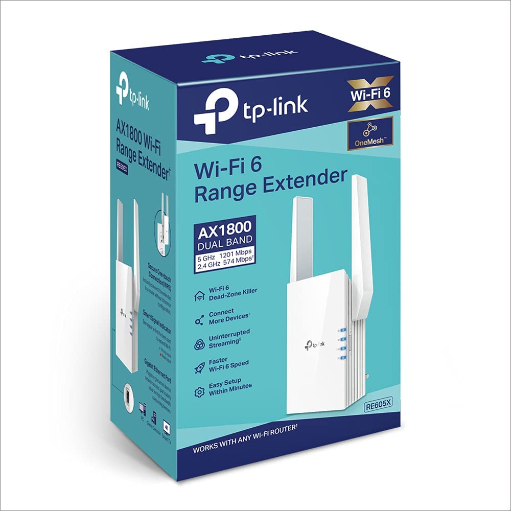 RE605X AX1800 Wi-Fi Range Extender, Repeater