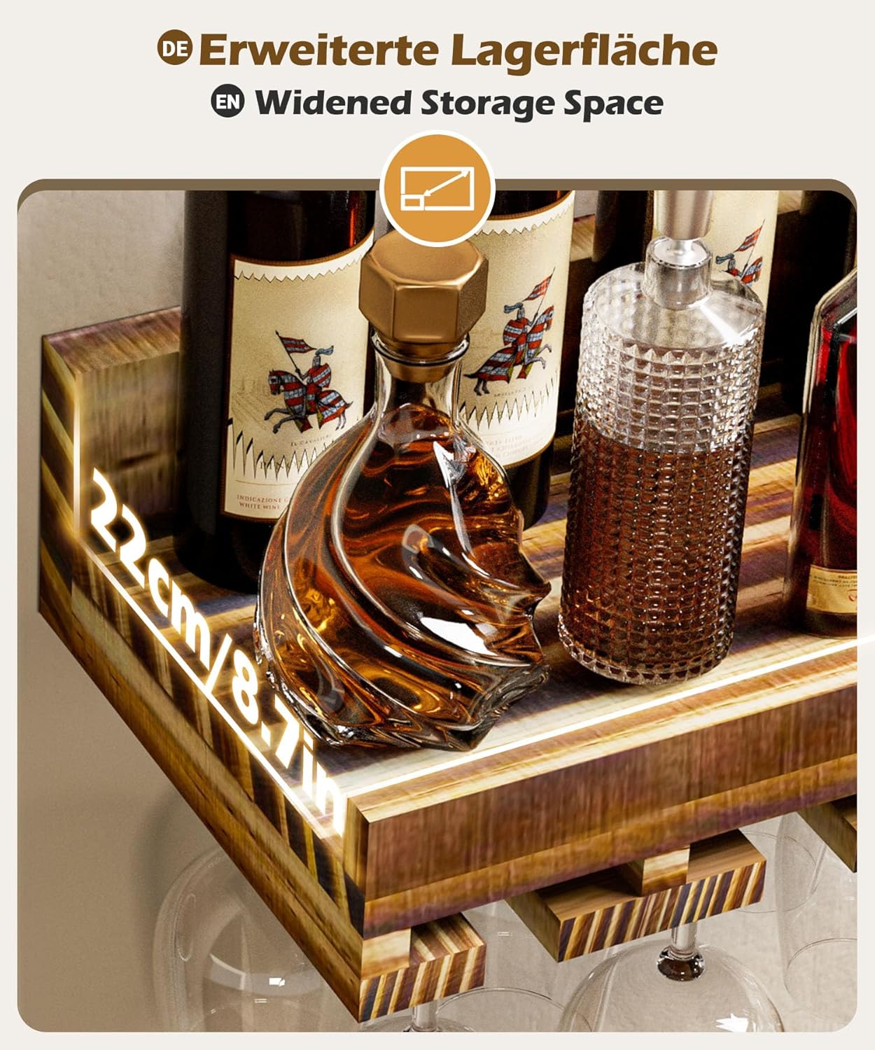 2-teiliges Weinregal-Set