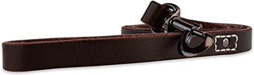 Hundeleine mit Naht, 140 cm, Braun/Schwarz 140cm