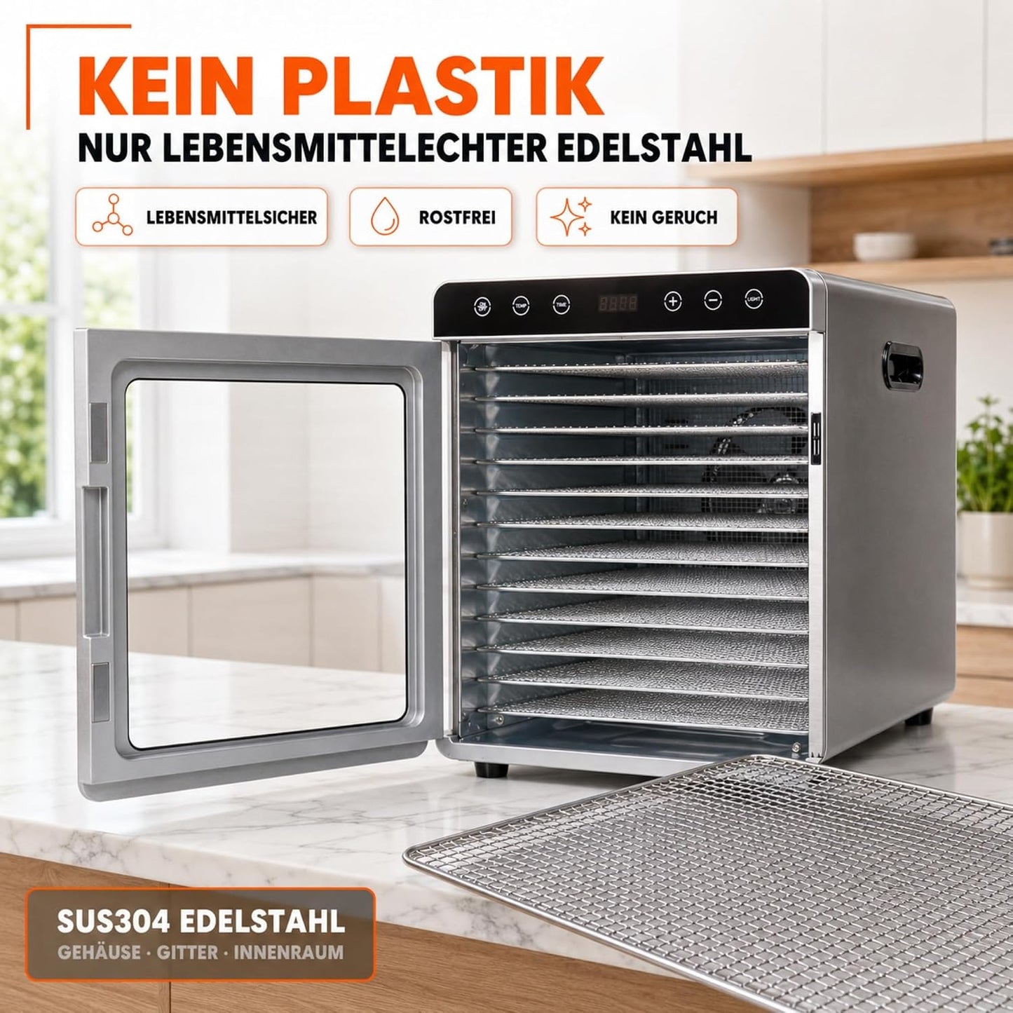 Dörrautomat Silence 800, 12 Gitter