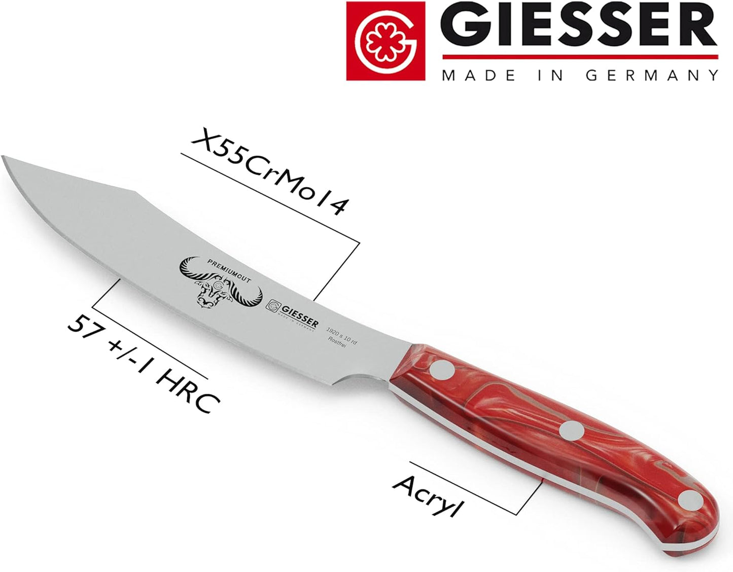 Spickmesser, 10 cm Spickmesser Red Diamond