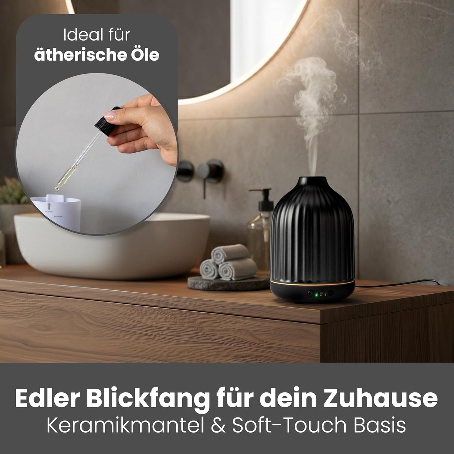 Aroma Diffuser für ätherische Öle, Aroma Diffusor