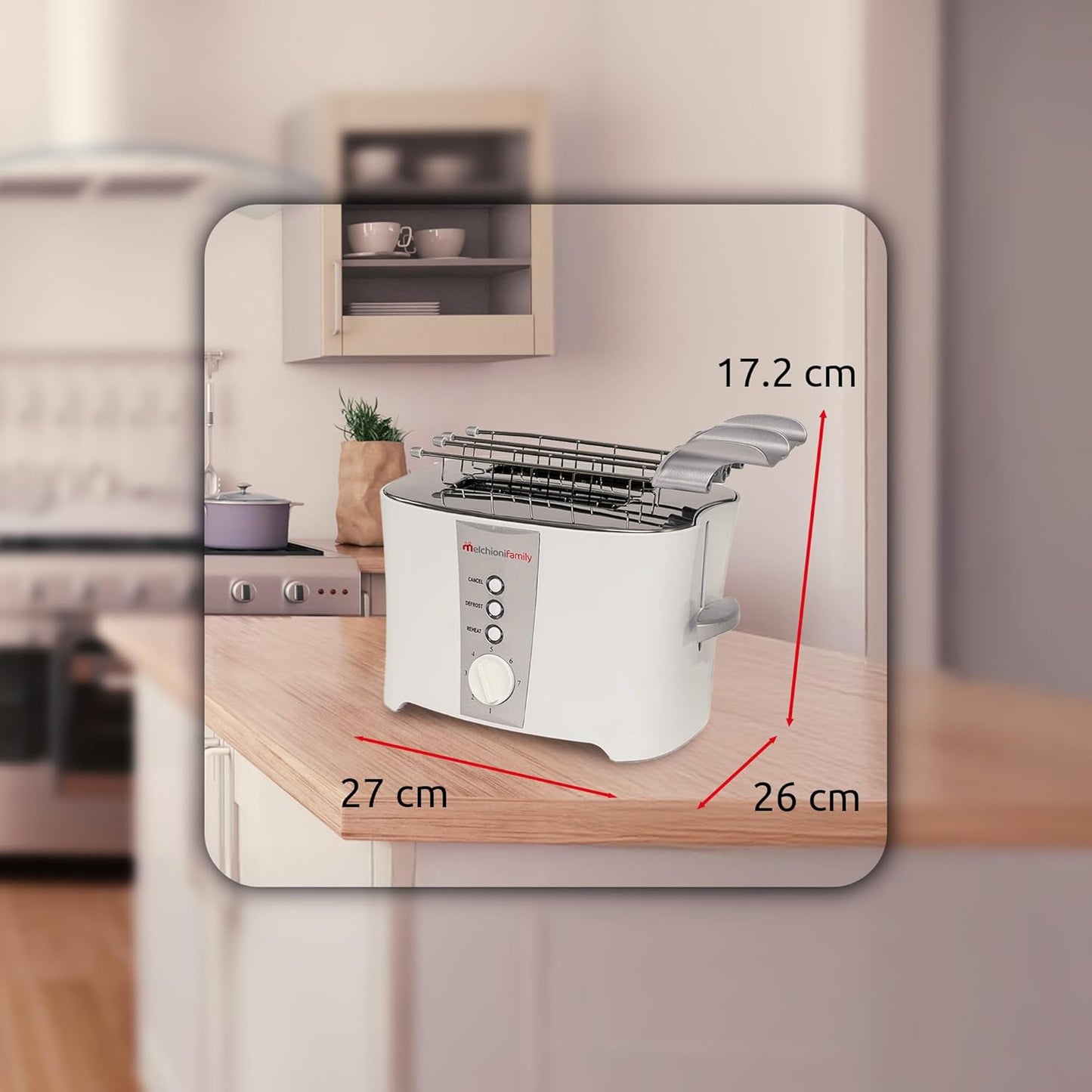 Toaster für 2 Scheiben