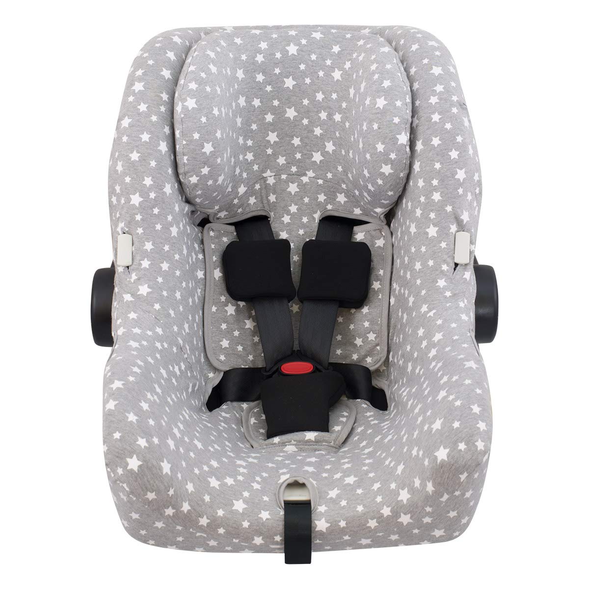 Autositzbezug kompatibel mit Bugaboo Nuna Turtle, White Star
