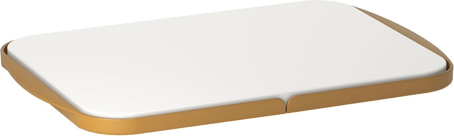 Separa Schneidebrett mit Auffangschalen, Curry 39.5L x 26.8B cm