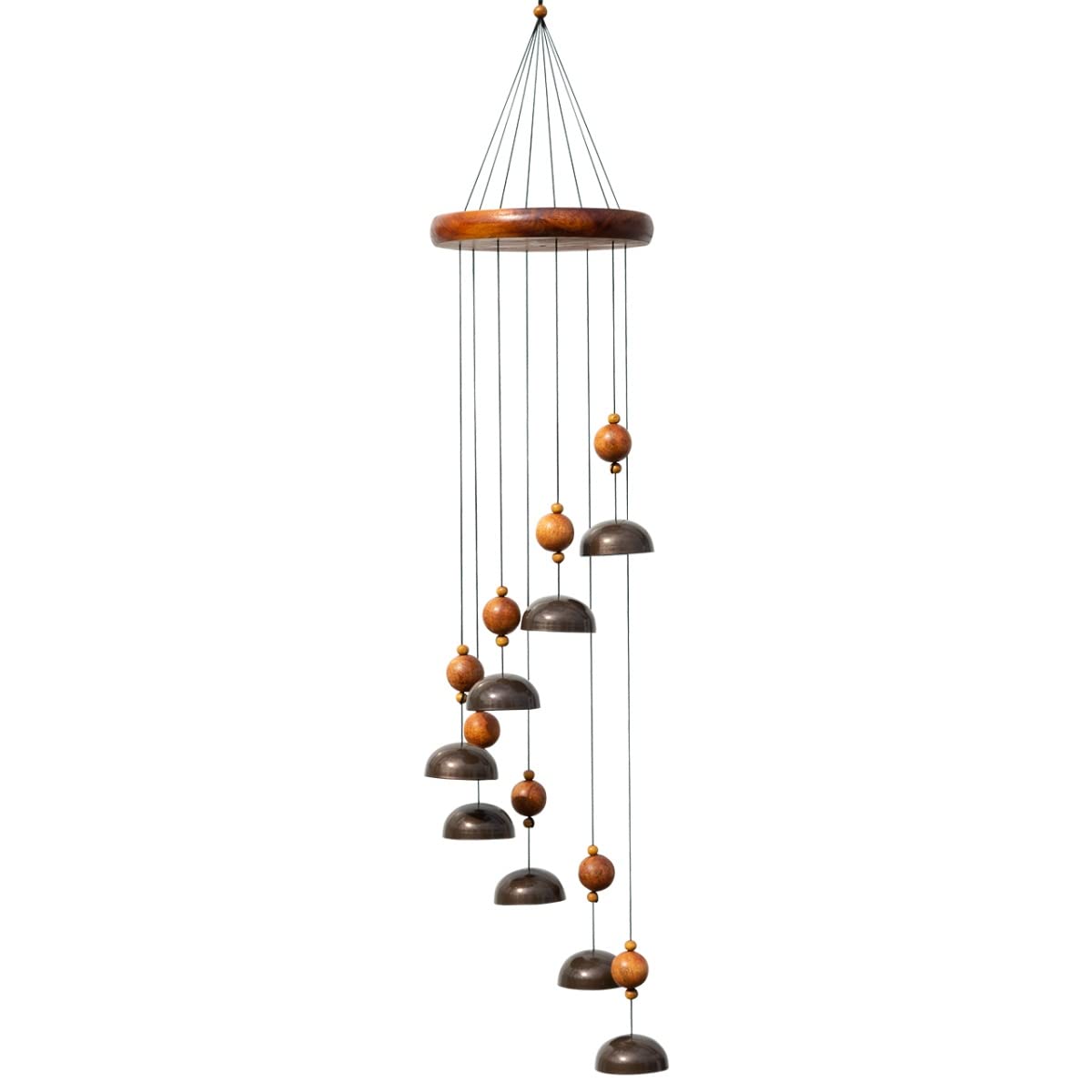 Windspiel mit Klangschalen, Klangschalen 76cm