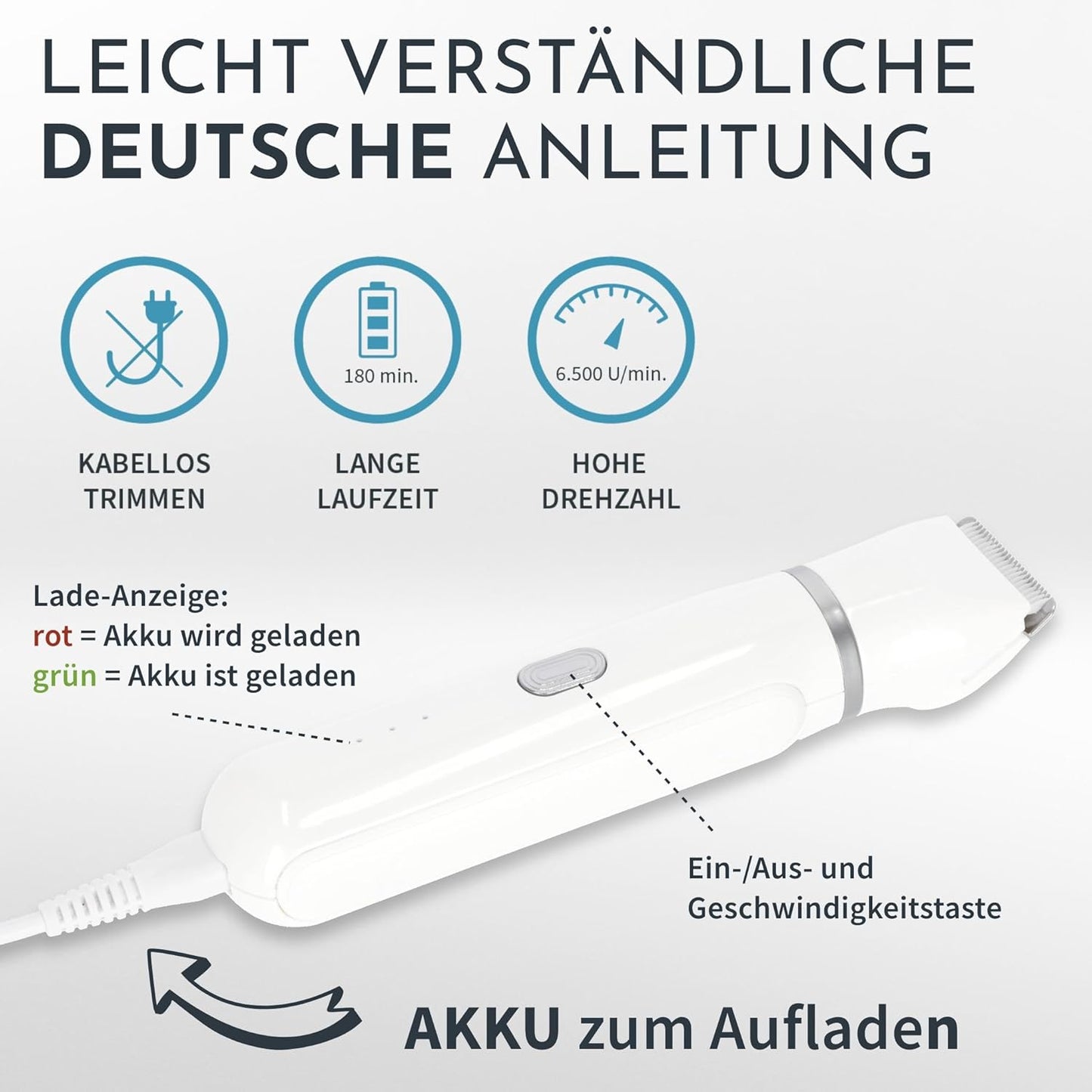 2-in-1 Hundeschermaschine, 4-in-1 Trimmer