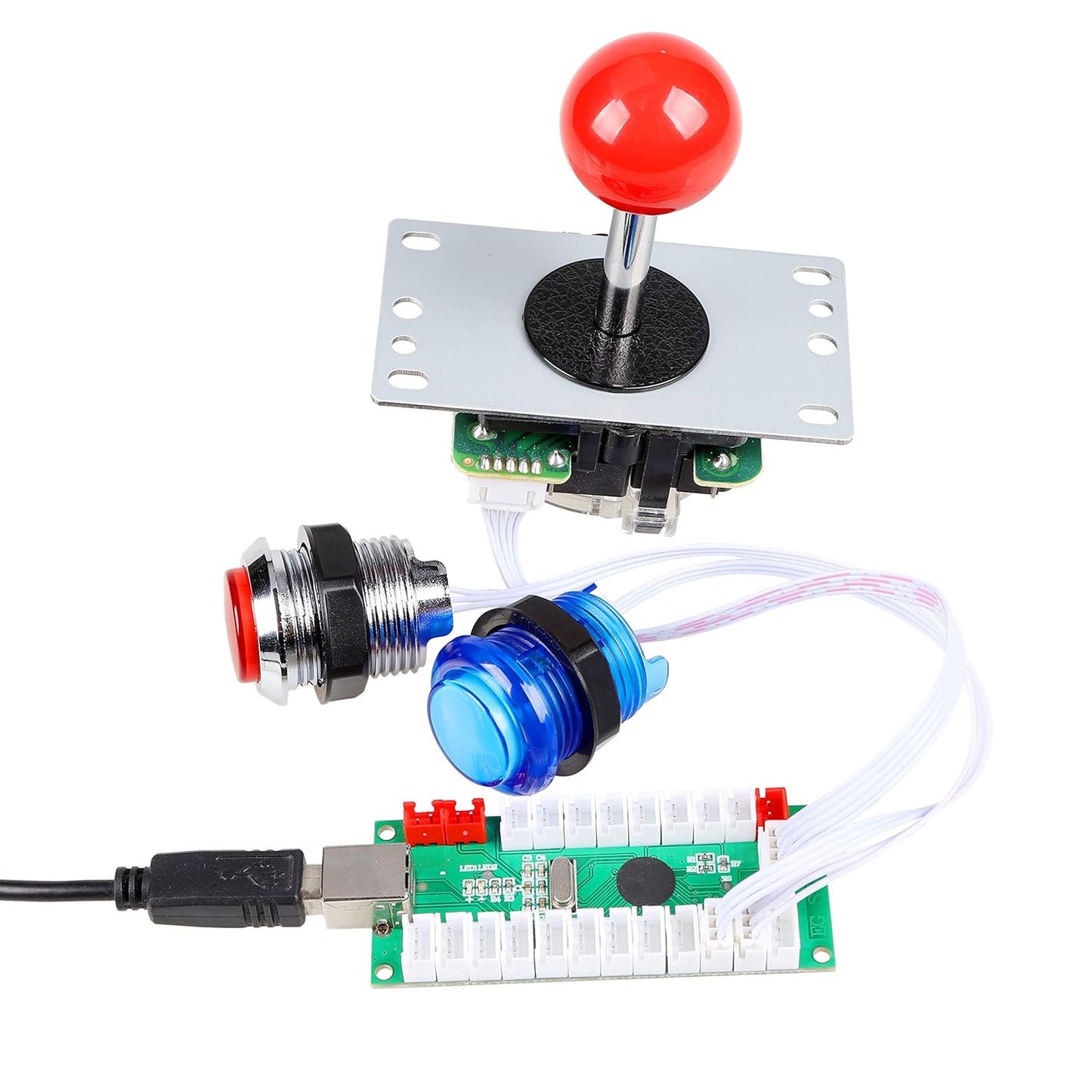 Arcade DIY Kit: Joystick mit 10x Druckknöpfen für Raspberry Pi 2, 3 & 3B